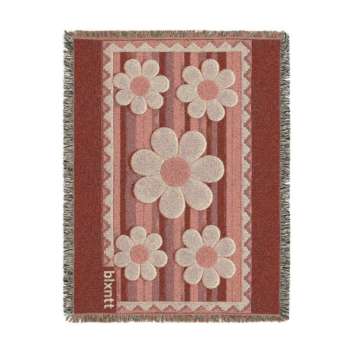 BLXNTT Pink Hippie Woven Blanket #2