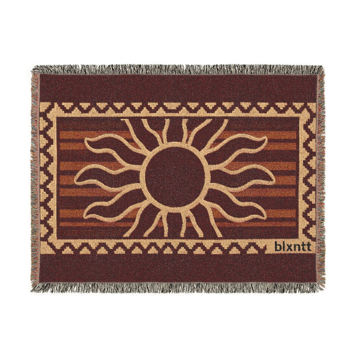 BLXNTT Red Hippie Woven Blanket #4