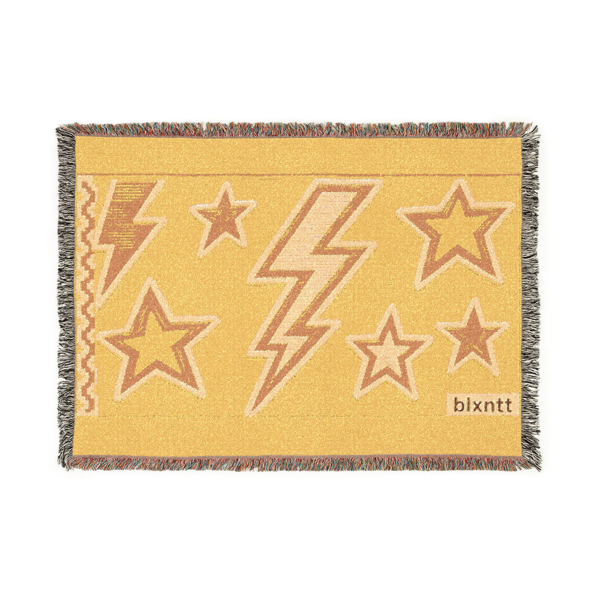 BLXNTT Yellow Hippie Woven Blanket #3