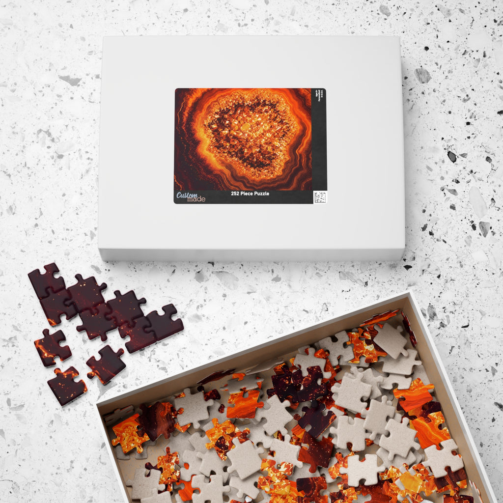 Geode Core - Molten Lava Jigsaw Puzzle