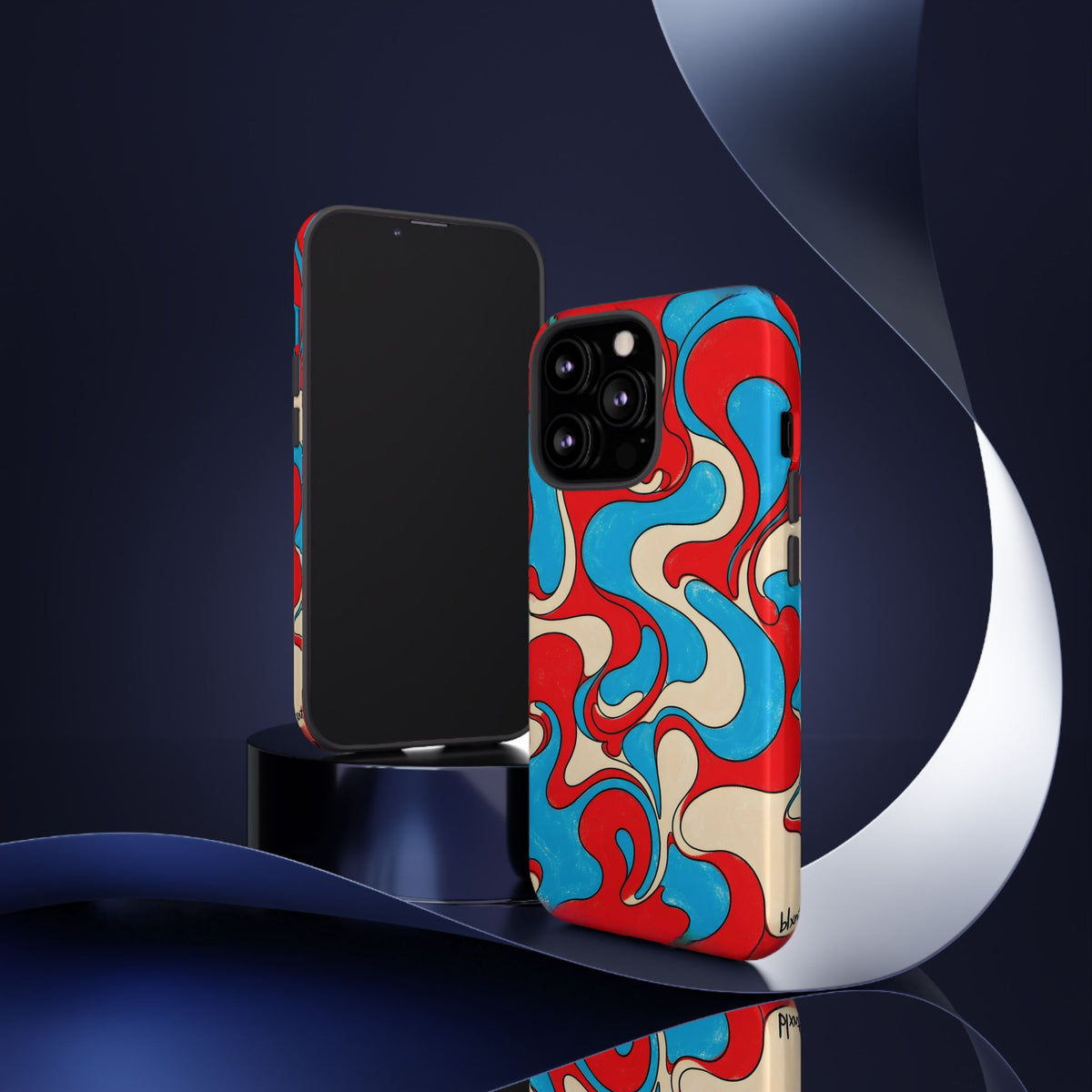 Fillmore Flow - Red, Cyan & Cream Phone Case
