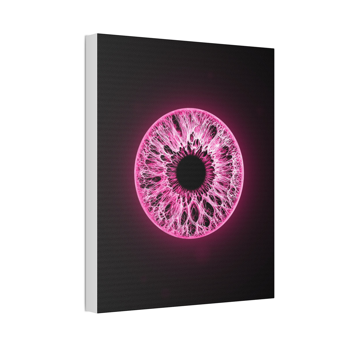 BLXNTT Iris – Lace Web Neon Pink Glossy Canvas