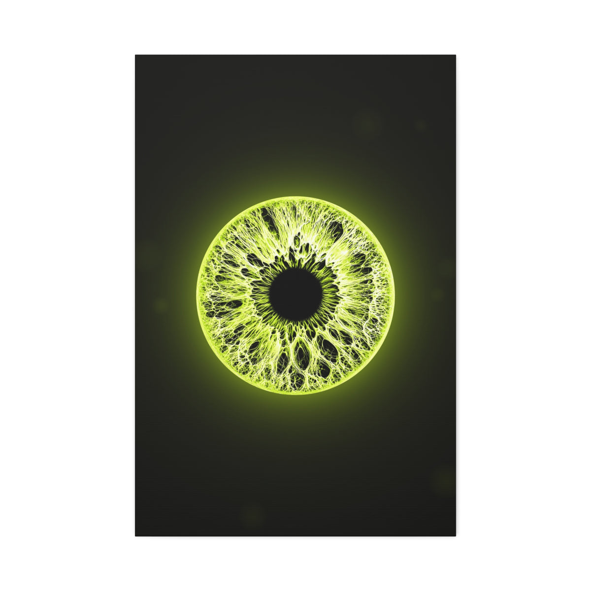 BLXNTT Iris – Lace Web Toxic Chartreuse Glossy Canvas