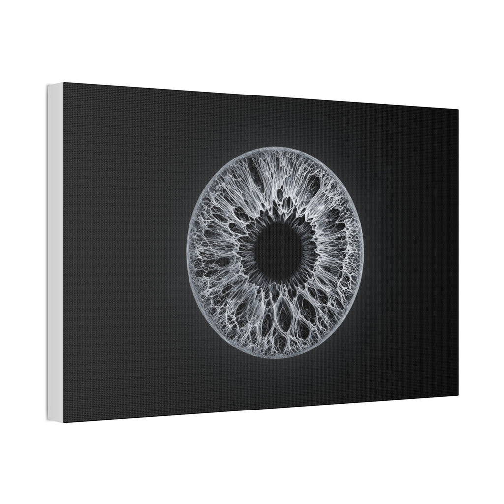 BLXNTT Iris – Lace Web Gray Glossy Canvas