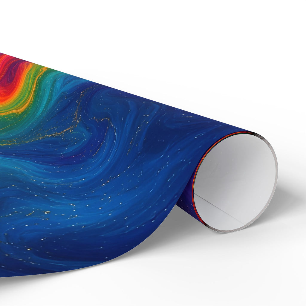 Rainbow Marble Wrapping Paper