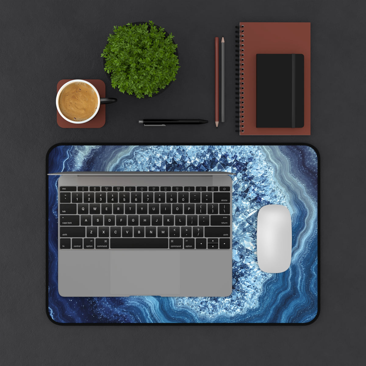 Geode Core - Glacier Desk Mat
