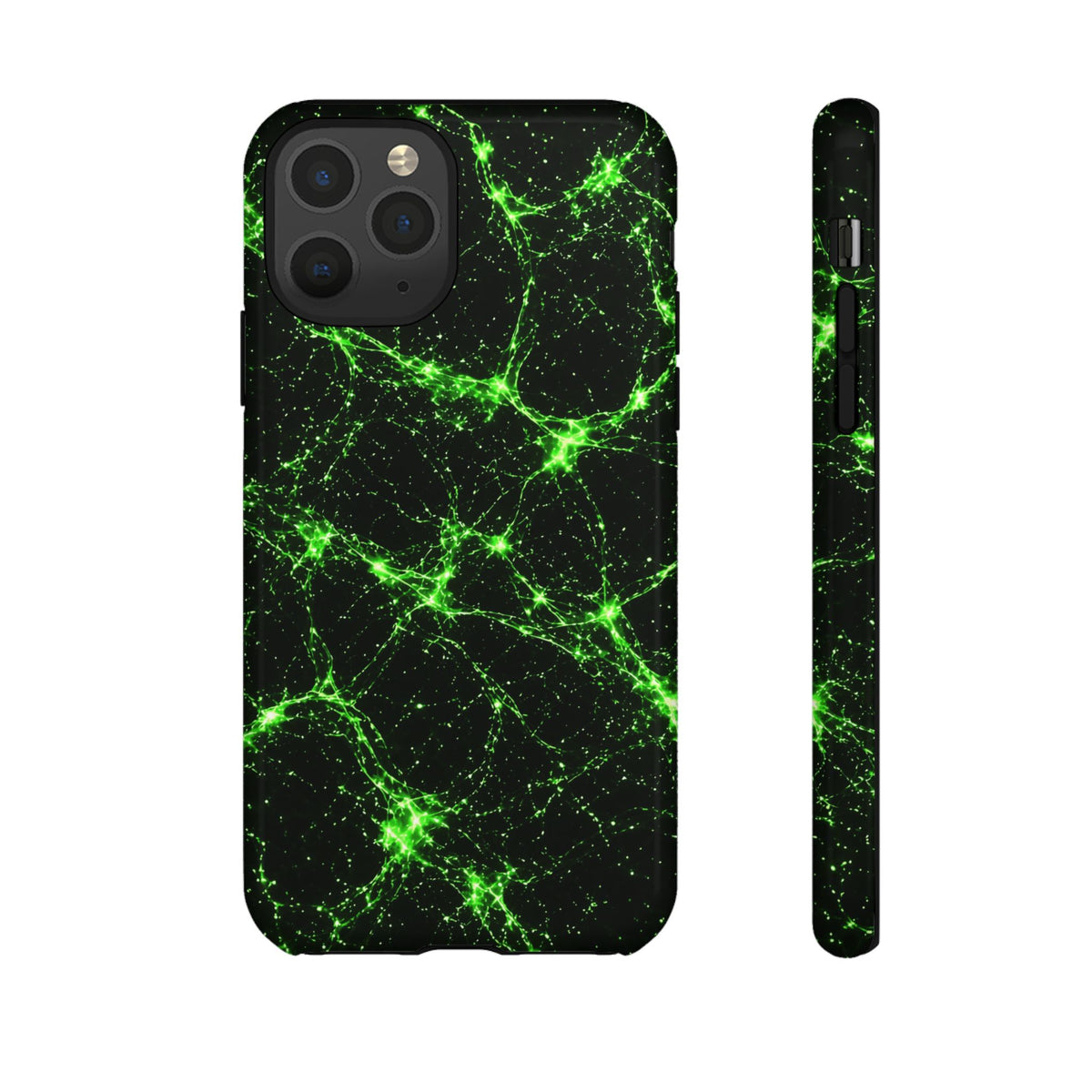 Neon Mycelium - Toxic Lime Phone Case