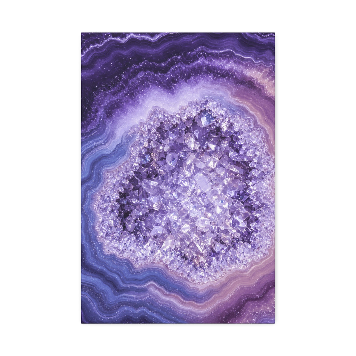 Geode Core - Lilac Dream Glossy Canvas