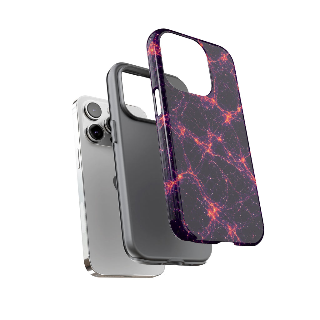 Neon Mycelium - Sunset Synapse Phone Case