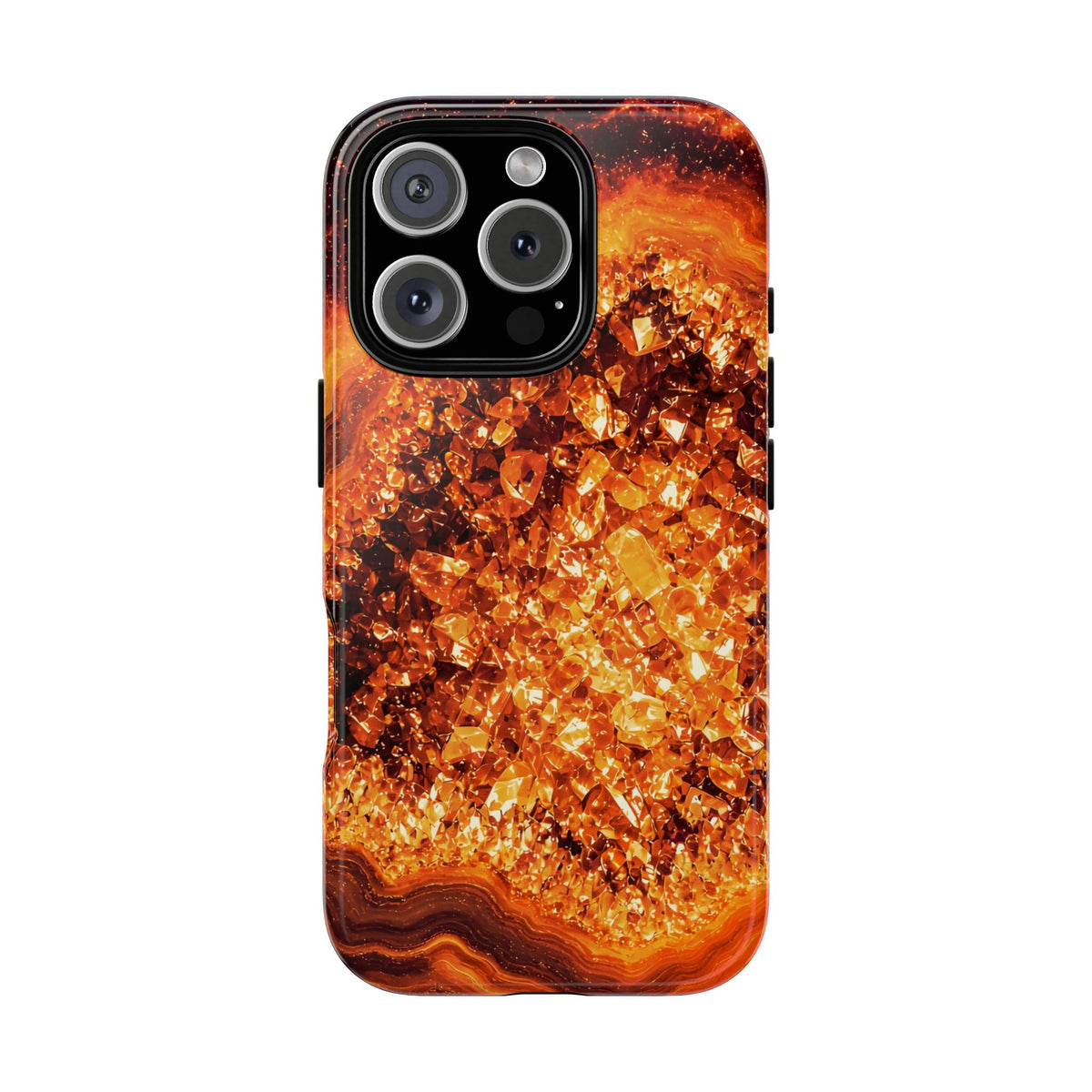 Geode Core - Molten Lava Phone Case