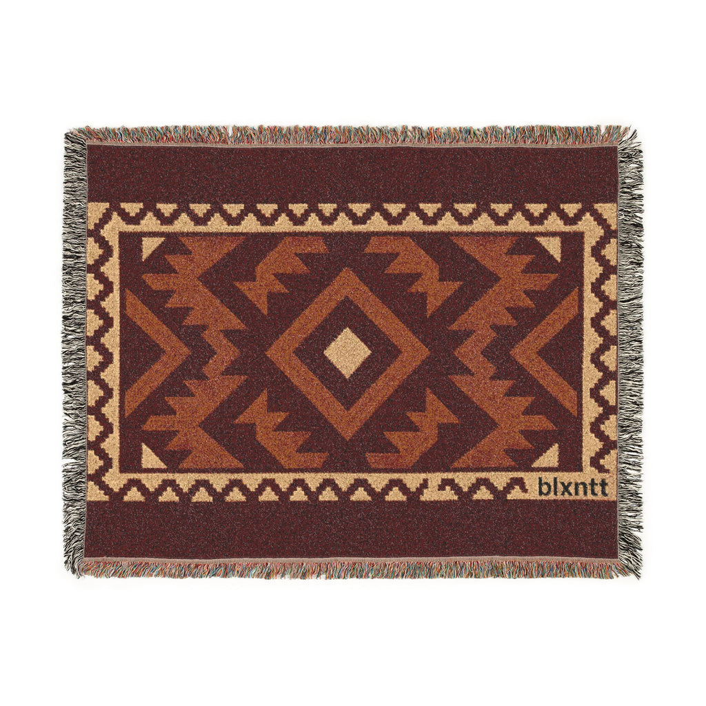 BLXNTT Red Hippie Woven Blanket #2