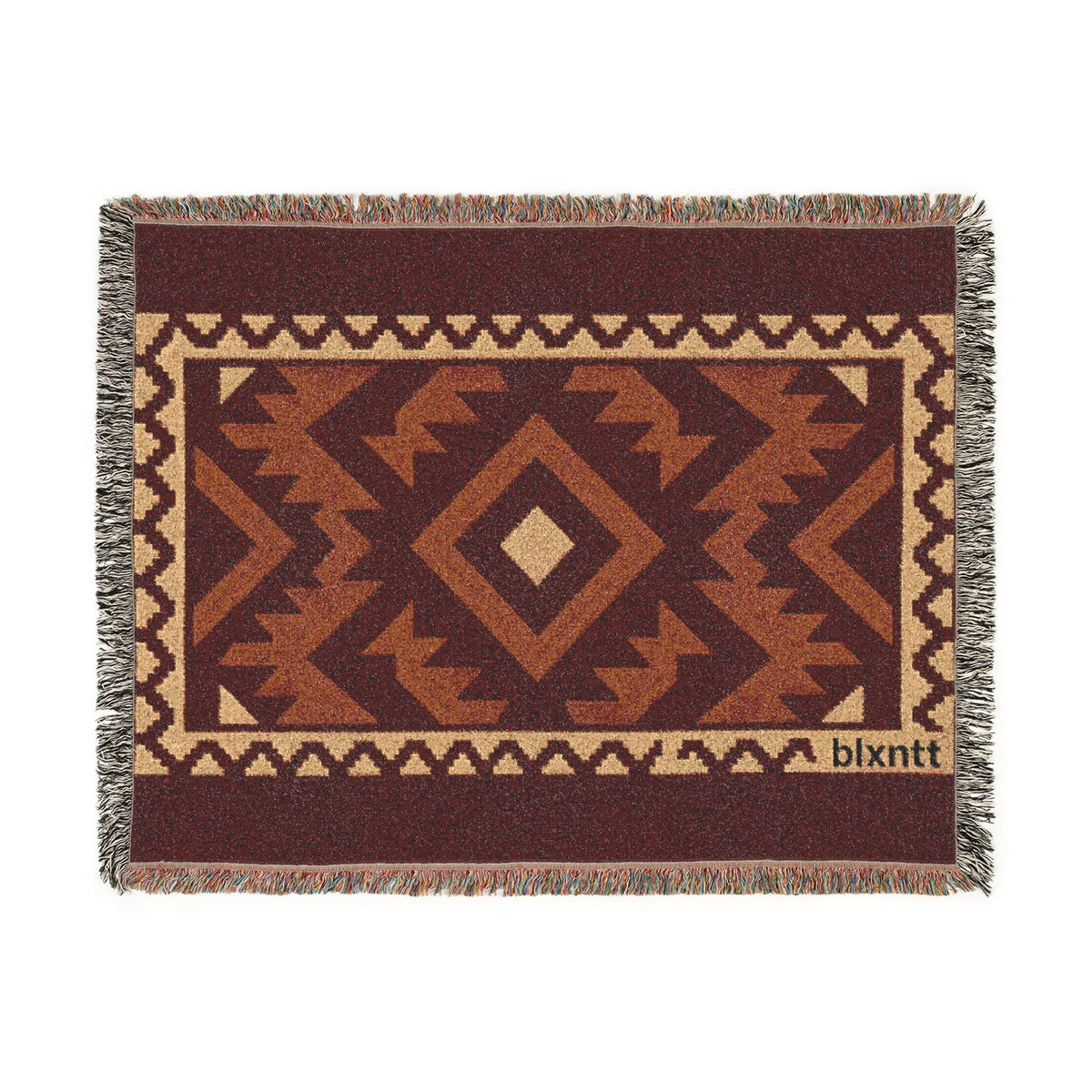 BLXNTT Red Hippie Woven Blanket #2