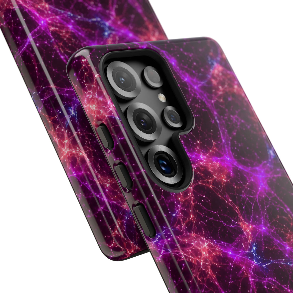 Neon Mycelium - Ember Orchid Phone Case