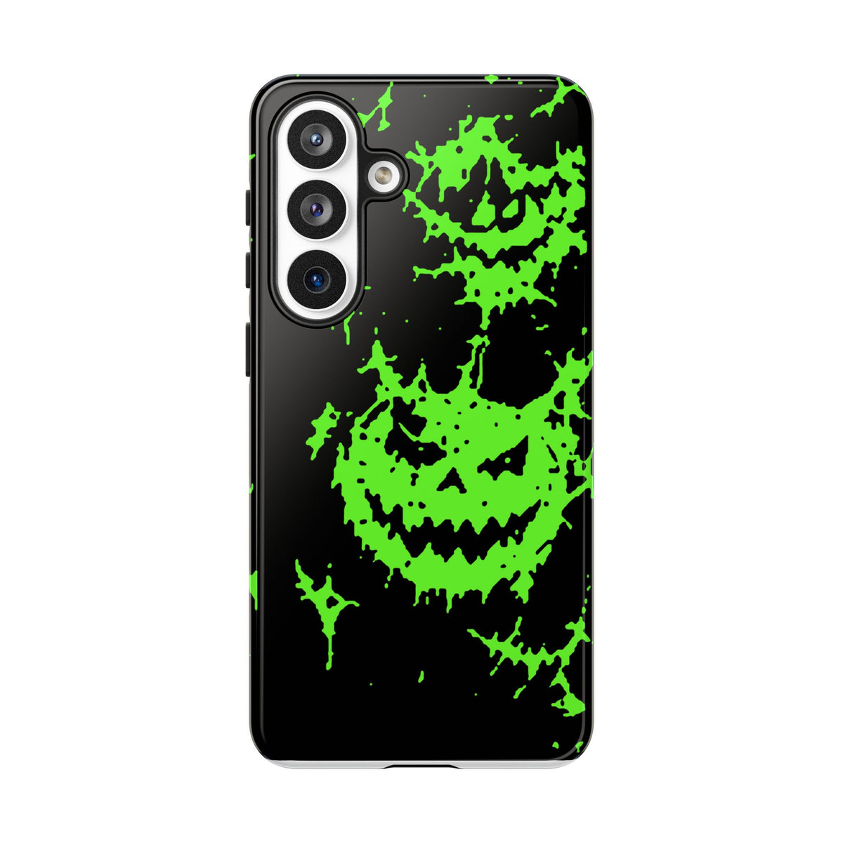 Green Spiderweb Pumpkin Phone Case