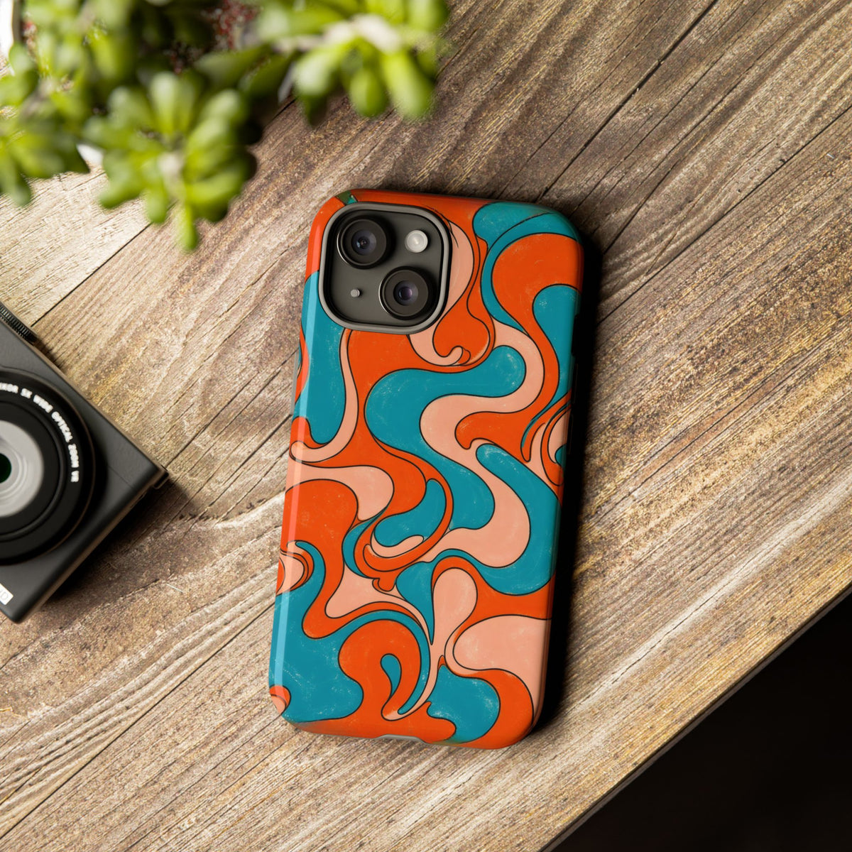Fillmore Flow - Blood Orange & Teal Phone Case