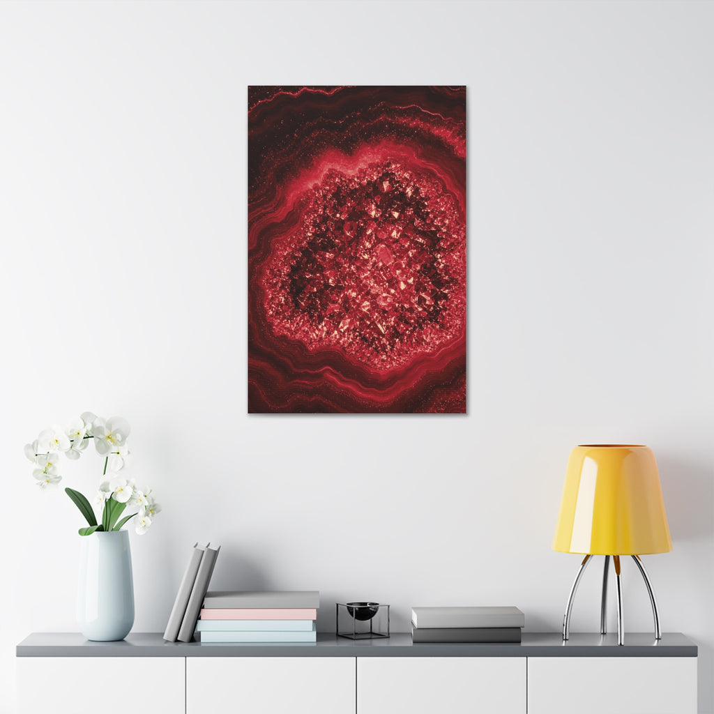 Geode Core - Cherry Cola Glossy Canvas