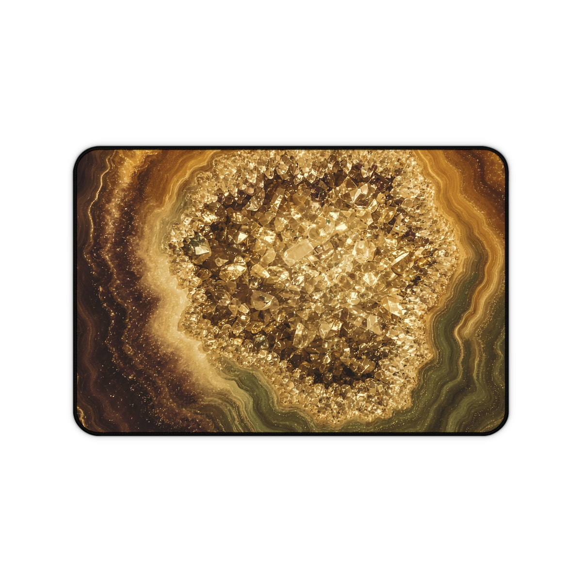 Geode Core - Gold Vein Desk Mat