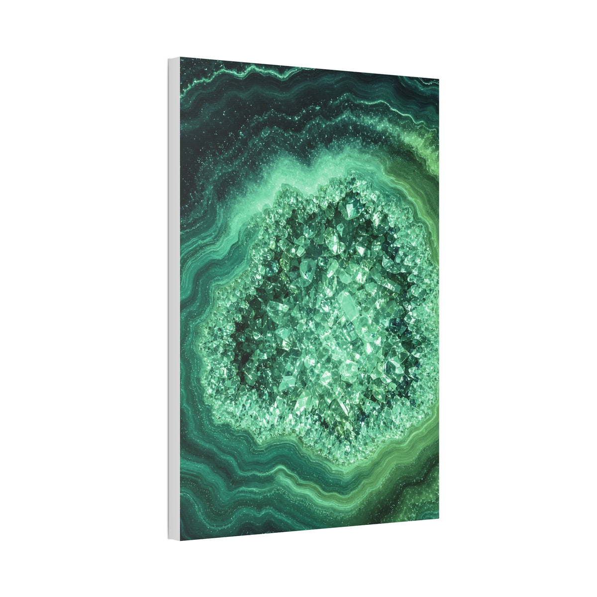 Geode Core - Jade Temple Glossy Canvas