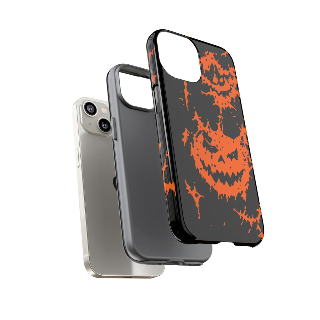 Orange Spiderweb Pumpkin Phone Case