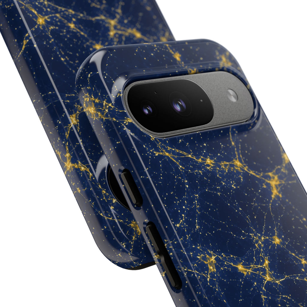 Neon Mycelium - Mustard Navy Phone Case