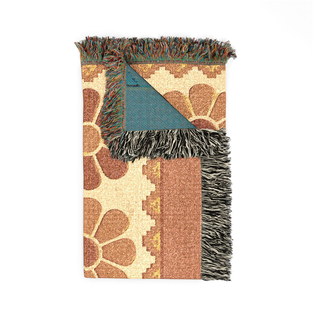 BLXNTT Orange Hippie Woven Blanket #4