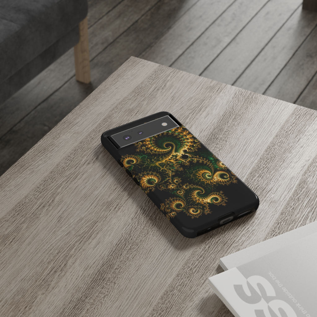 Copper Infinity - Emerald & Gold Phone Case