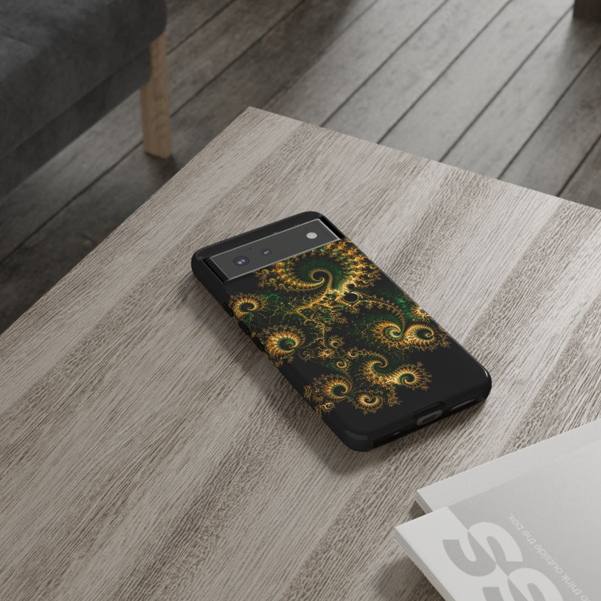 Copper Infinity - Emerald & Gold Phone Case