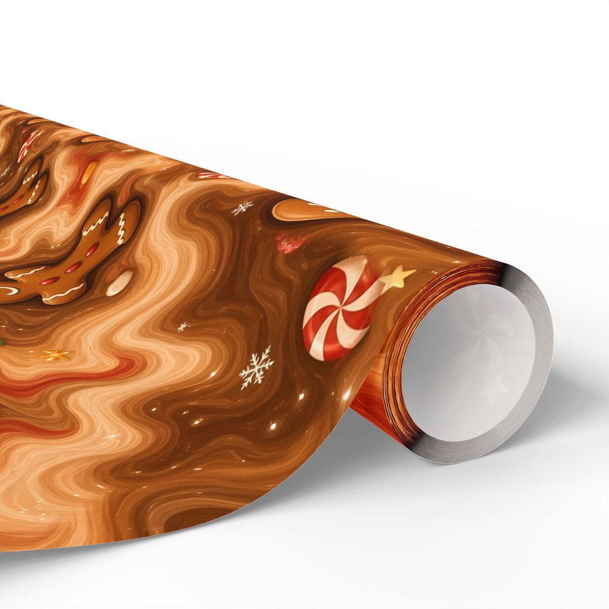 Gingerbread Trippy Christmas Wrapping Paper