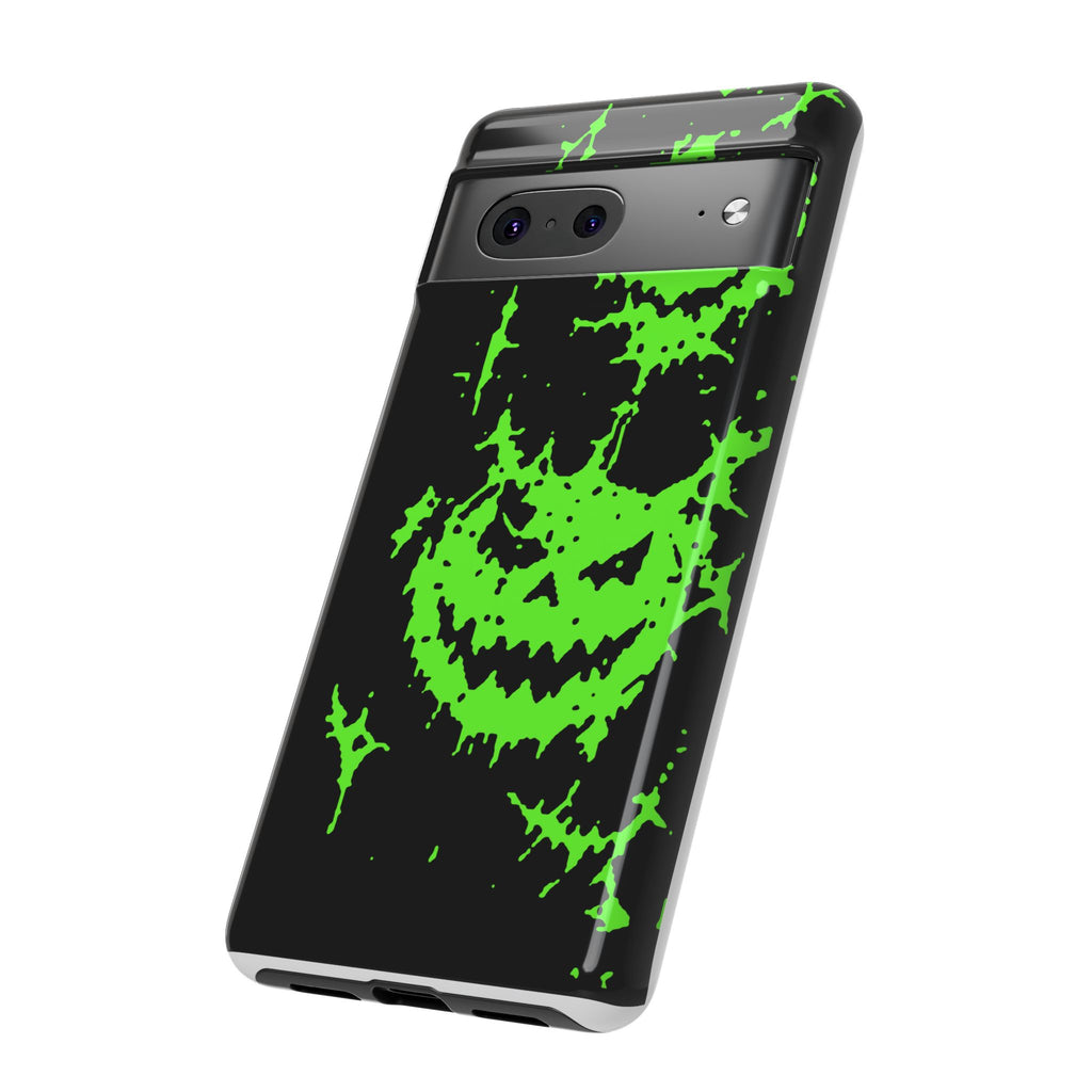 Green Spiderweb Pumpkin Phone Case