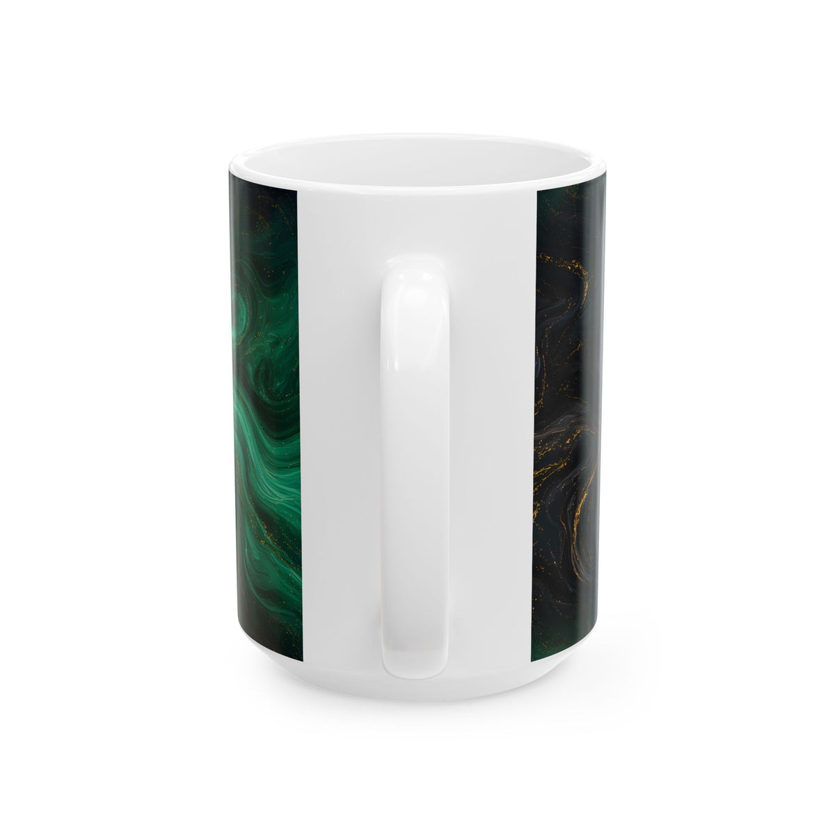 Emerald & Black Marble Mug