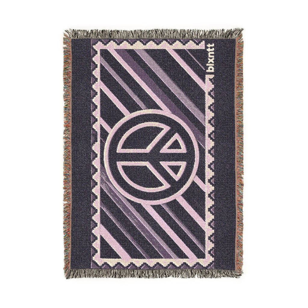 BLXNTT Purple Hippie Woven Blanket #4
