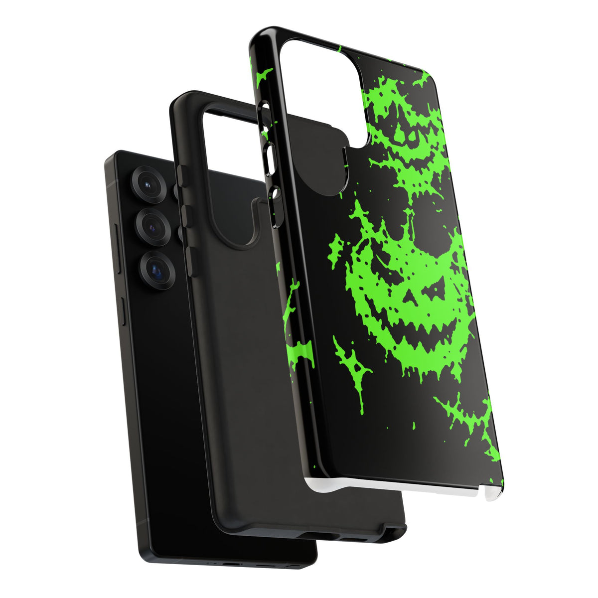 Green Spiderweb Pumpkin Phone Case