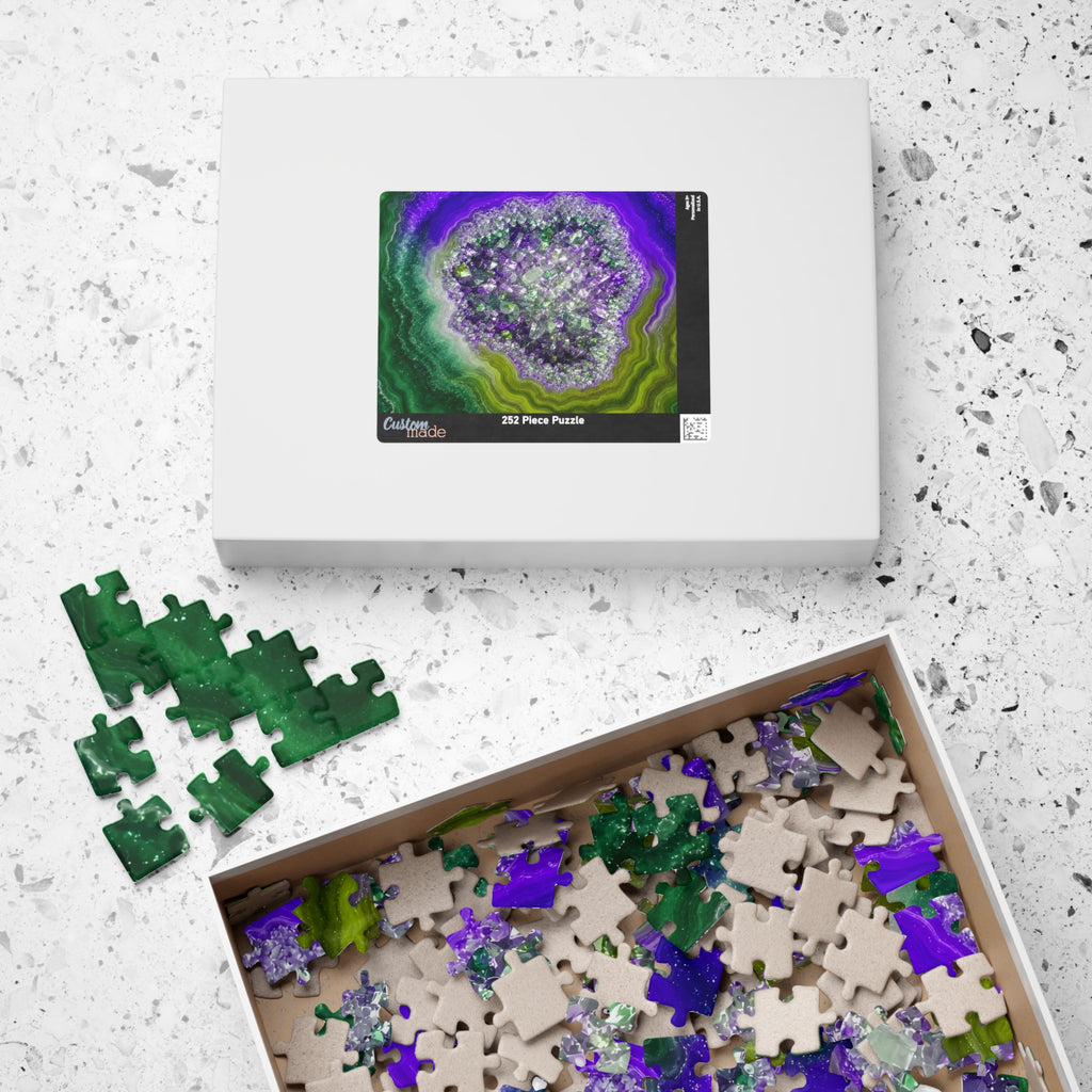 Geode Core - Ruby Emerald Jigsaw Puzzle