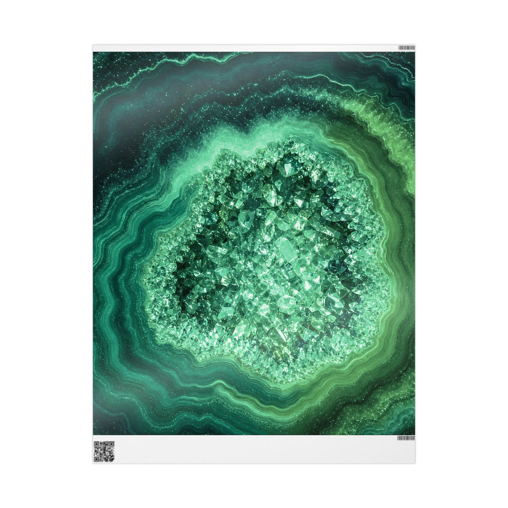 Geode Core - Jade Temple Wrapping Paper