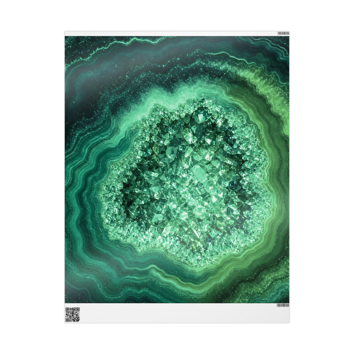 Geode Core - Jade Temple Wrapping Paper