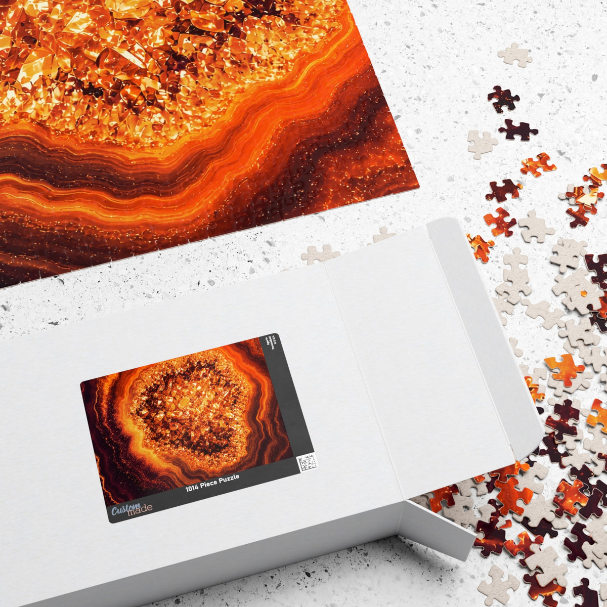 Geode Core - Molten Lava Jigsaw Puzzle