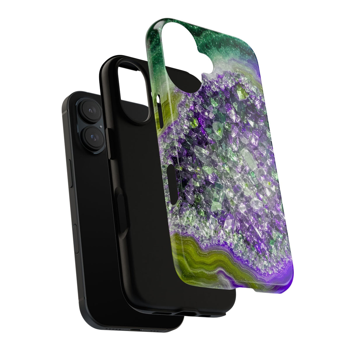 Geode Core - Ruby Emerald Phone Case