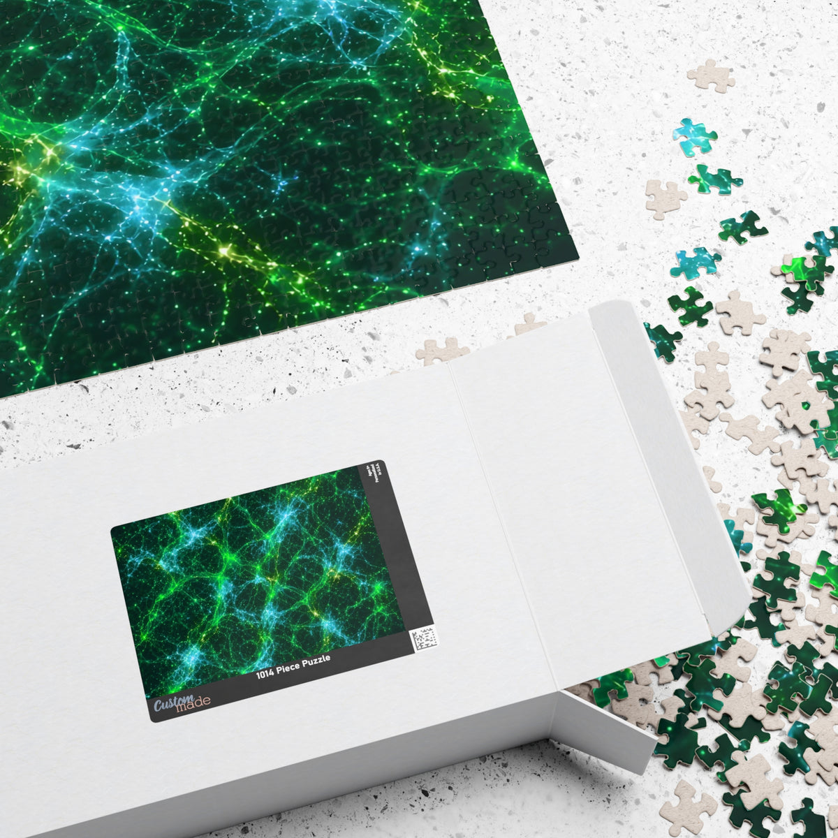 Neon Mycelium - Mermaid Jigsaw Puzzle