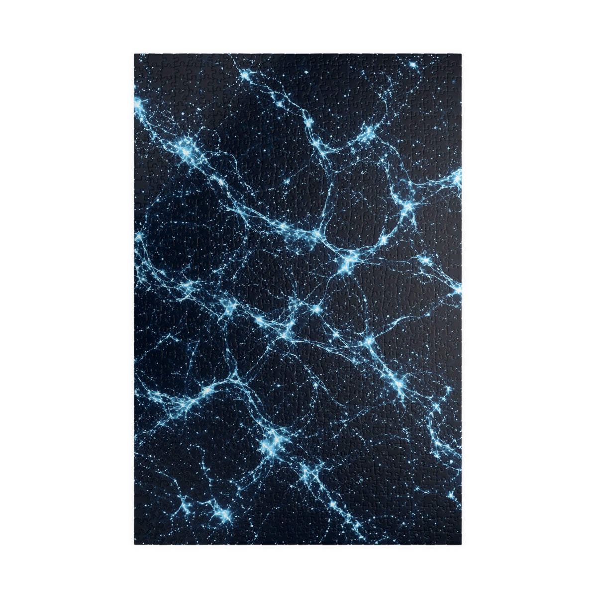 Neon Mycelium - Ice Crystal Jigsaw Puzzle