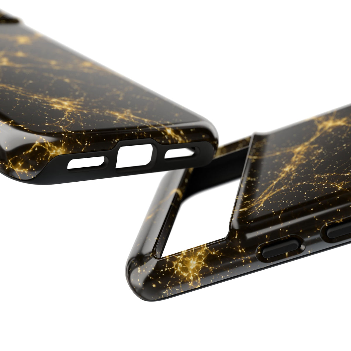 Neon Mycelium - Gold Filigree Phone Case