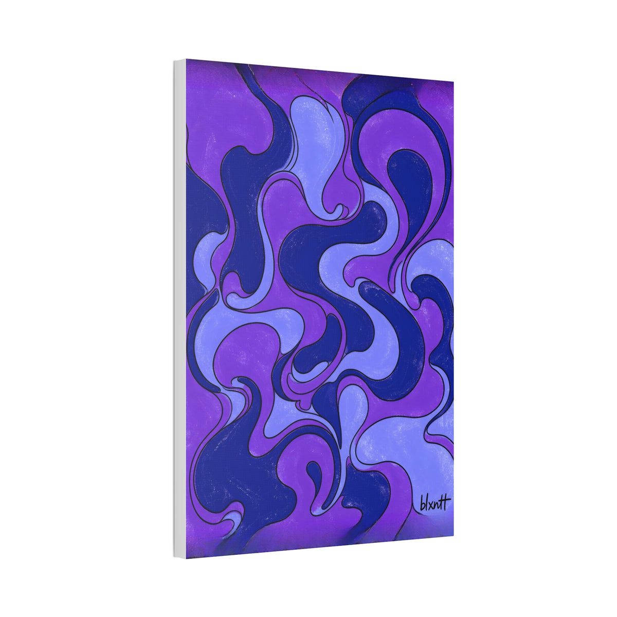 Fillmore Flow - Ultraviolet Glossy Canvas
