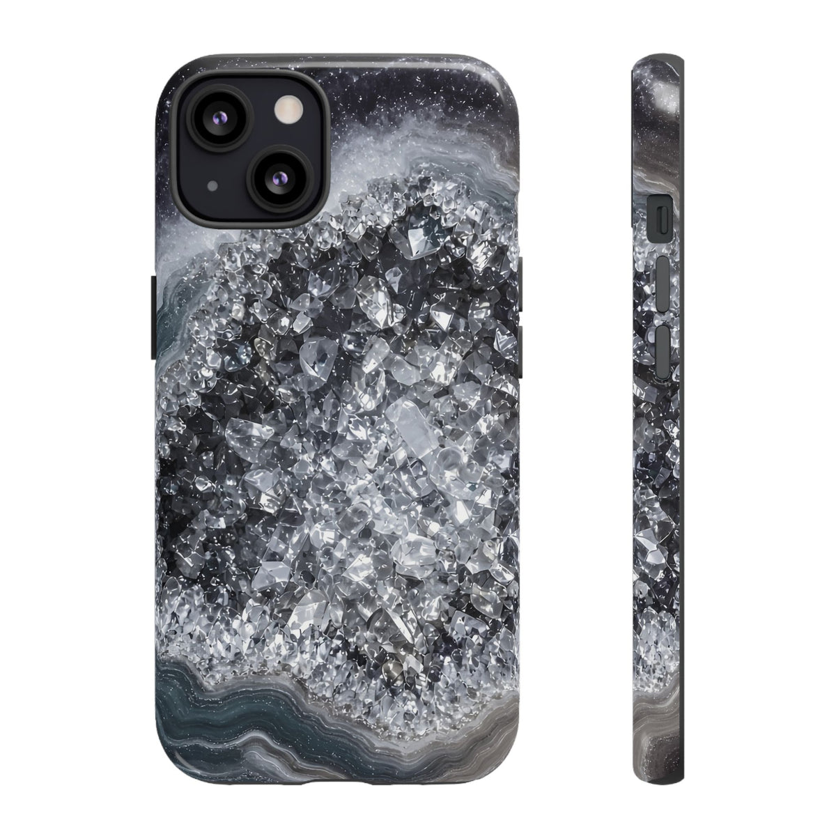 Geode Core - Silver Smoke Phone Case