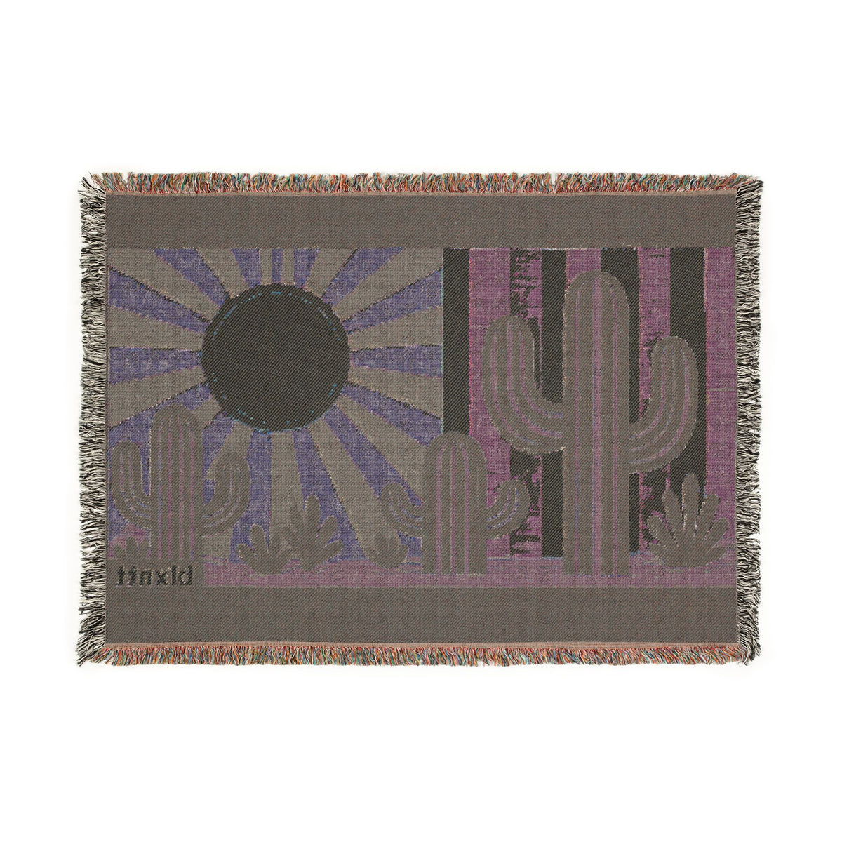 BLXNTT Green Hippie Woven Blanket #1