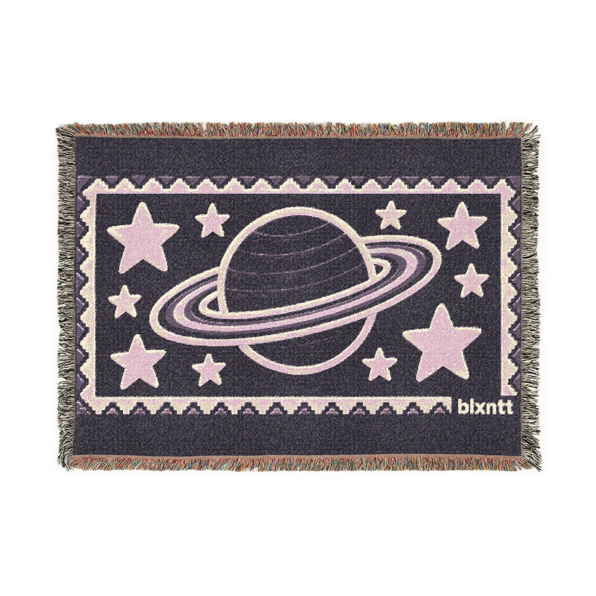 BLXNTT Purple Hippie Woven Blanket #3