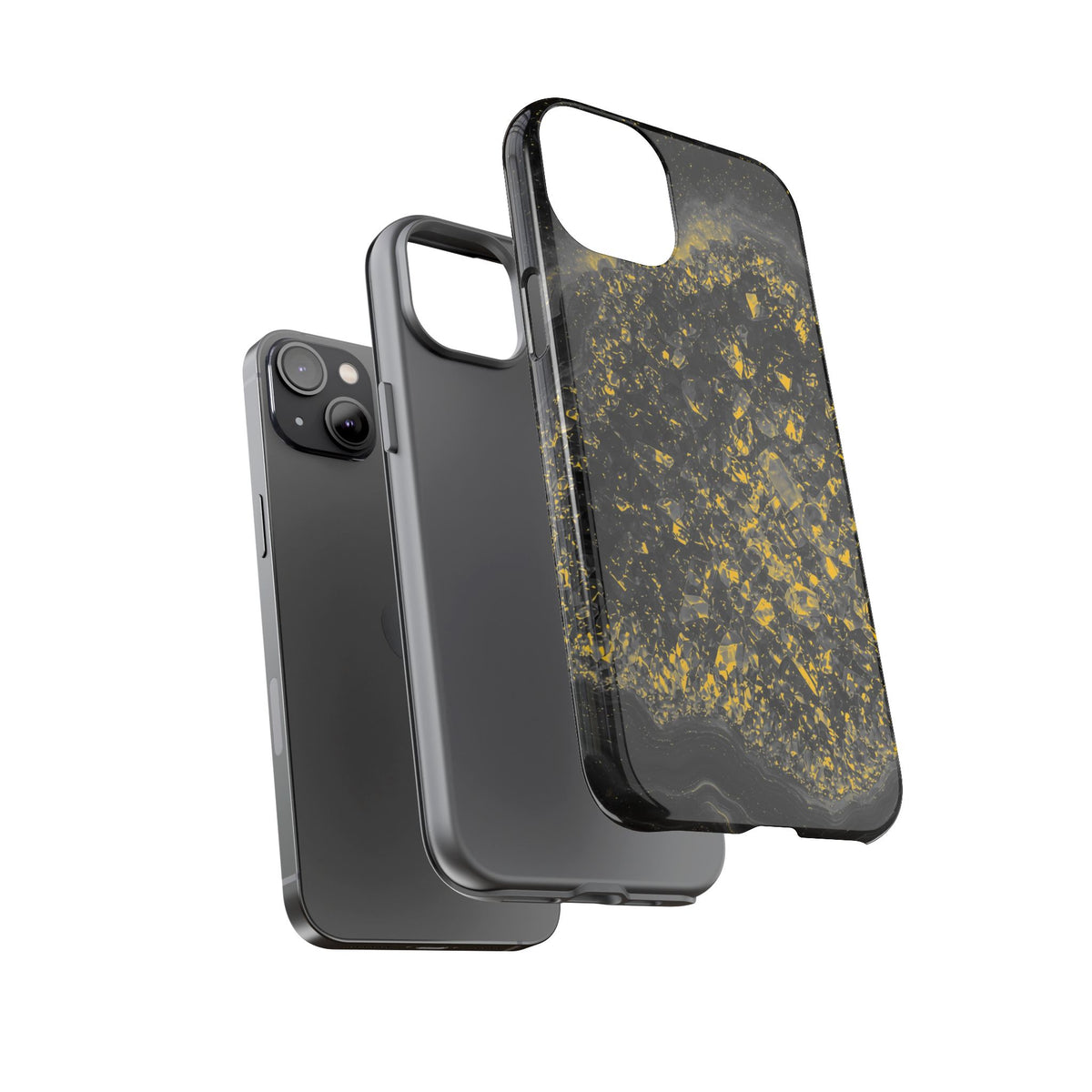 Geode Core - Mono Gold Spark Phone Case
