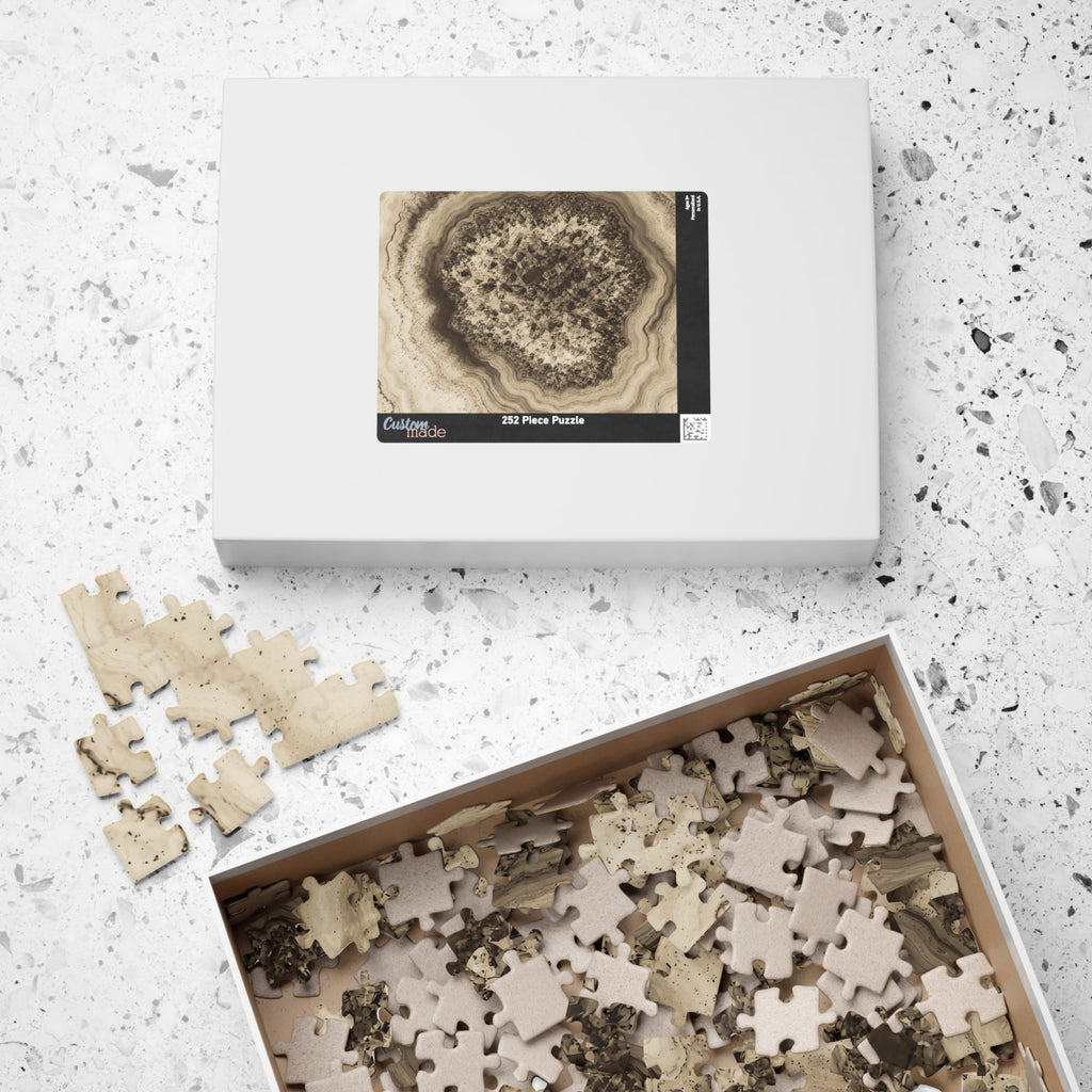 Geode Core - Ink on Paper Jigsaw Puzzle