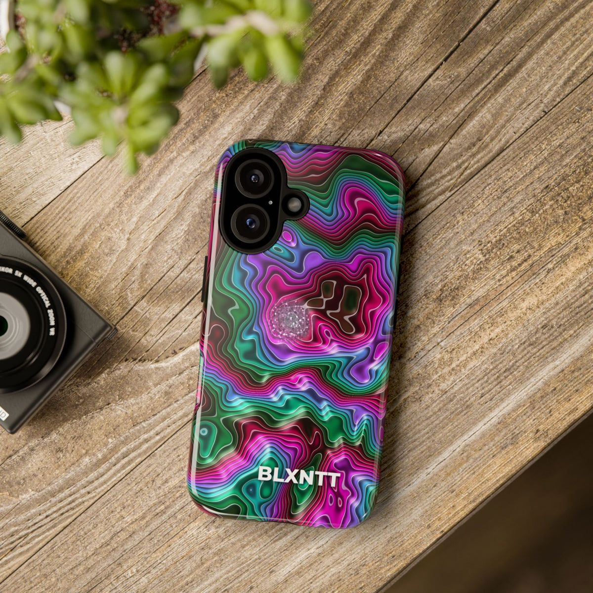 Neon Agate Phone Case