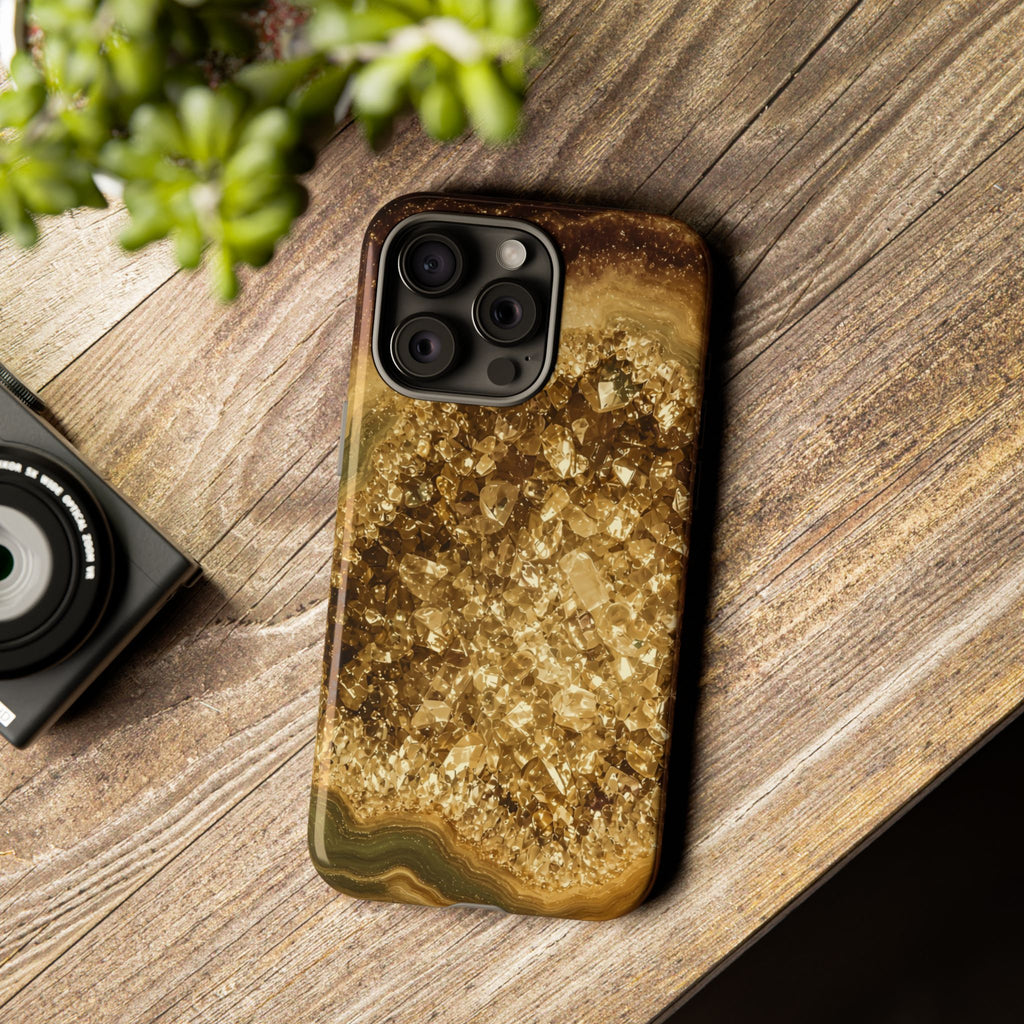 Geode Core - Gold Vein Phone Case