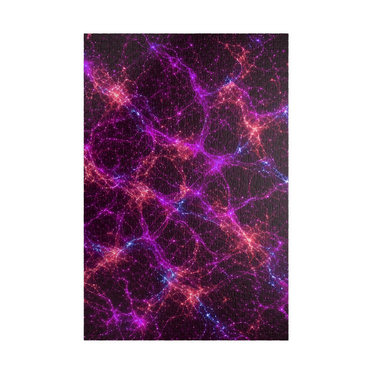 Neon Mycelium - Ember Orchid Jigsaw Puzzle