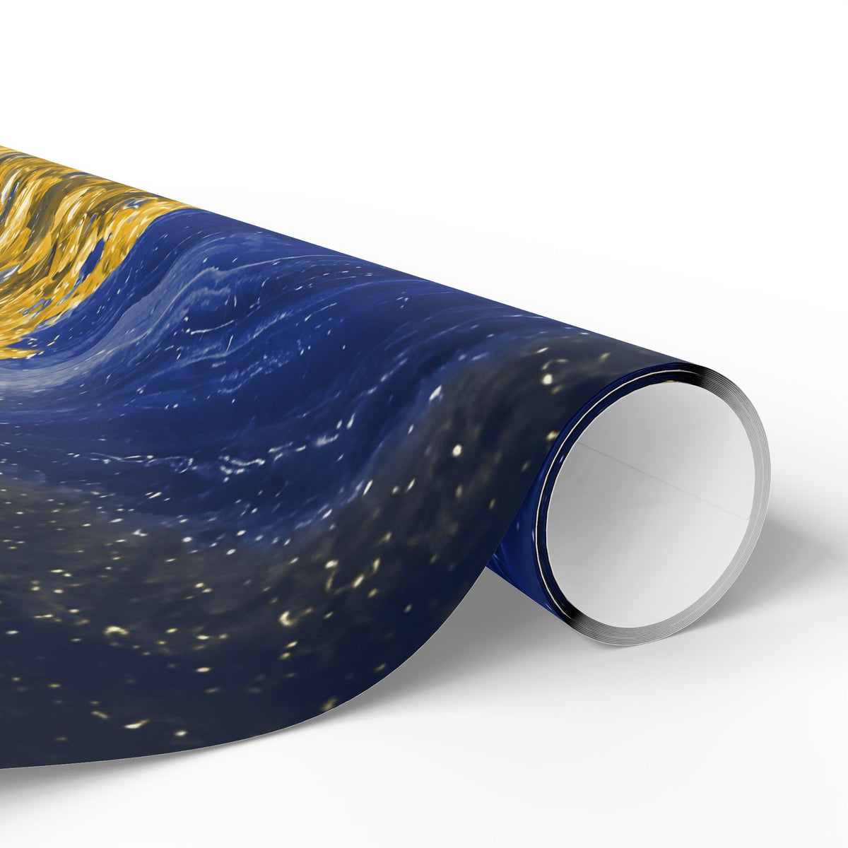 Geode Core - Mustard Navy Wrapping Paper